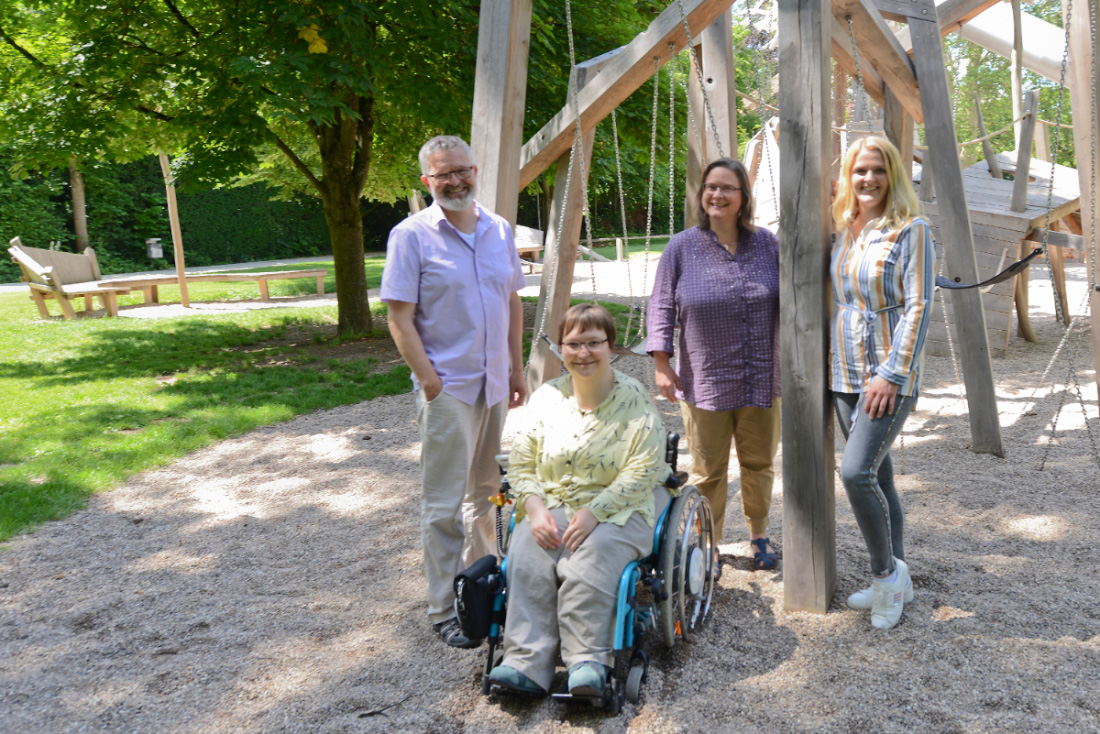 Das EUTB®-Team der Neuen Arbeit in Waiblingen (von links): Klaus Bröckl, Ellen Keune, Bettina Knödler und Janina Zipperer
